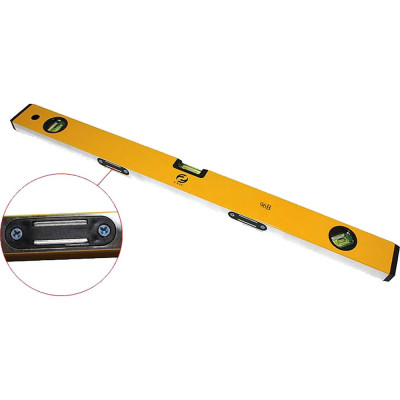 Уровень CNIC строительный алюминиевый 1200 мм х 50 мм 3 ампулы с магн.и вставками 96В " 65438