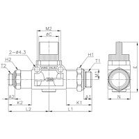 Клапан отсечной с ручным управлением G3/8"-G3/8" CDC Pneumatics HVM G03G03