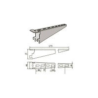 Полка (консоль) POLIMER GROUP L=175 мм, S=2 мм AK12010102