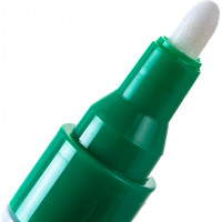 Матовый лаковый маркер Edding пигментные чернила, округлый наконечник, 2-4 мм, зеленый E-4000#4