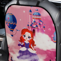 Защита спинки сиденья SKYWAY ПВХ Frontlit Принцесса 60х50 см S06101029