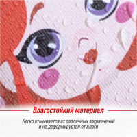 Защита спинки сиденья SKYWAY ПВХ Frontlit Принцесса 60х50 см S06101029