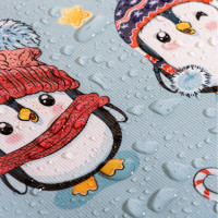 Защита спинки сиденья SKYWAY ПВХ Frontlit Пингвины 60х50 см S06101028