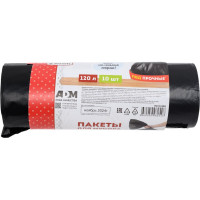 Мешки для мусора в рулоне (ПВД; 35 мкм; 120 л; чёрные) Komfi 115160