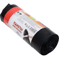 Мешки для мусора в рулоне (ПВД; 35 мкм; 120 л; чёрные) Komfi 115160