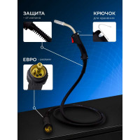 Горелка MW-25 Basic (3 м; воздушное охлаждение; Euro) Оберон BS004.0312
