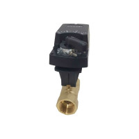 Двухходовой шаровой кран TECHNO DN40, резьба G1-1/2 с электроприводом 8Нм, 24В, HK240-08AN/24V 612403