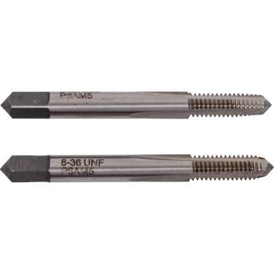 Метчик CNIC № 8 UNF 60гр Р6АМ5 дюймовый, м/р., к-т из 2-х шт. 36 ниток/дюйм 66274