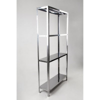 Стеллаж ООО ФУРАМА СН 1800x1000x500 мм, 4 полки, нерж. СН181050-4