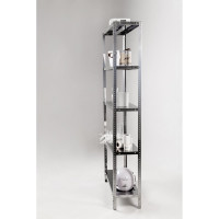 Стеллаж ООО ФУРАМА СН 2000x1000x500 мм, 5 полки, нержавеющая сталь СН201050-5