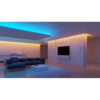 Яркая светодиодная многоцветная лента Wolta 14,4Вт/м, напряжение 12В, RGB, 60 диодов на метр, smd5050, защита IP20, ширина подложки 10 мм, длина 5 м WLS5050-14,4W/RGB/12H60-01