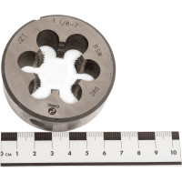 Плашка CNIC дюймовая 1 1/8"- 7BSW 55гр 9ХС 7 ниток/дюйм, dнар. 65мм резьба Уитворта 18511