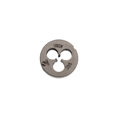 Плашка CNIC дюймовая 1/8"-40BSW 55гр 9ХС 40 ниток/дюйм, dнар. 20мм резьба Уитворта 40792