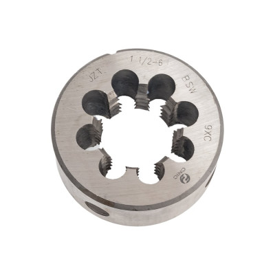 Плашка CNIC дюймовая 1 1/2"- 6BSW 55гр 9ХС 6 ниток/дюйм, dнар. 75мм резьба Уитворта 55866