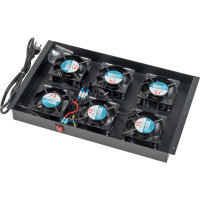 Блок 6-ти вентиляторов в крышу шкафа LANMASTER DCS глубиной 1070 мм LAN-DC-CB-FAN6-10