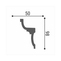 Потолочный плинтус Де-Багет Декор ДП 28/110 00-00001086