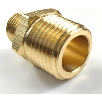 Ниппель латунный переходной пневмо (10 шт; 1/2"НР - 3/8"НР) Профитт 9276294