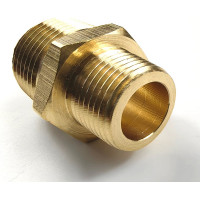 Ниппель латунный переходной пневмо (10 шт; 1/2"НР - 3/8"НР) Профитт 9276294