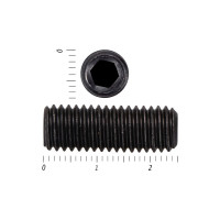 Установочный винт с внутренним шестигранником КРЕП-КОМП DIN 913, 8x25, пр. 12.9, тупой конец, черный, 100 шт. ву825пр