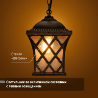 Светильник уличный TDM ELECTRIC "Прованс" 100 Вт, подвес, шагрень/бронза Е27 SQ0330-0092