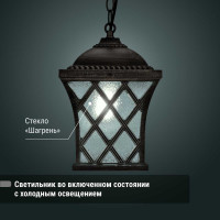 Светильник уличный TDM ELECTRIC "Прованс" 100 Вт, подвес, шагрень/бронза Е27 SQ0330-0092