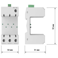 Устройство защиты от импульсных перенапряжений (основание) ОПС1 TDM ELECTRIC 3Р с контактом сигнализации 1НО SQ0201-0017
