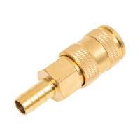 Быстроразъем пневматический с клапаном - елочка 10 мм Forsage 6745 F-BSE1-4SH