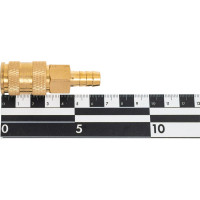 Быстроразъем пневматический с клапаном - елочка 10 мм Forsage 6745 F-BSE1-4SH