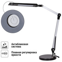 Светодиодный настольный светильник TDM ELECTRIC СН-50, 2 колена, 220 В, 9 Вт, 5000 К, сереб-черн, SQ0337-0162