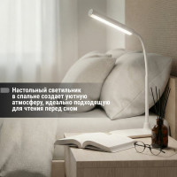 Светильник настольный светодиодный СН-28, 6 Вт, сенсор-диммер, 5000 К, 220 В, белый TDM ELECTRIC SQ0337-0094