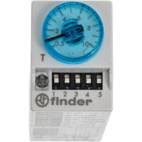 Миниатюрное съемное реле времени Finder функц: Ai, Di, gi, sW; 2 CO конт. 10а 240 В 850282400000