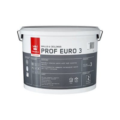 Интерьерная краска Tikkurila Prof Euro 3 700009635