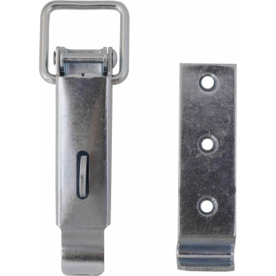 Замок для ящика VORMANN с ушком, с выгнутой ответной частью 138х47 мм, оцинкованный 01209130/9030