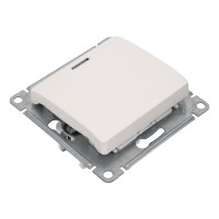 Переключатель Systeme Electric Glossa Перламутр 1-клавишный с подсветкой сх.6а, 10АХ SE GSL000663