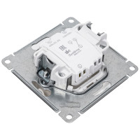 Переключатель Systeme Electric Glossa Перламутр 1-клавишный с подсветкой сх.6а, 10АХ SE GSL000663