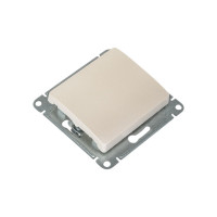 Переключатель Systeme Electric Glossa Перламутр 1-клавишный, сх.6, 10АХ SE GSL000661