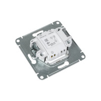 Переключатель Systeme Electric Glossa Перламутр 1-клавишный, сх.6, 10АХ SE GSL000661