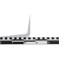 Кронштейн жестяной VORMANN 100x125x32 мм, цвет: белый лак, 00150 100 LW