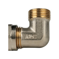 Угольник-переходник  для металлопластиковых труб STOUT с нар резьб 1/2"х16, винт SFS-0006-001216 RG008S9DIQ6GSD