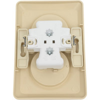 Розетка Systeme Electric Этюд Крем 2-ая без заземления, без шторок 16А 250B SE PC16-105K
