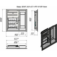 Корпус этажного щита Узола ЩЭсВС 2х24-6хСЭ1 IP31-У3-001 U0040100006