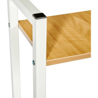 Письменный стол BRADEX Frame с полками, 100x45x110 см, светлое дерево, белый FR 0691