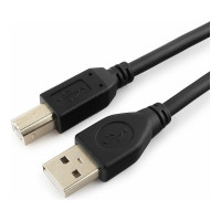 Кабель Cablexpert USB 2.0 Pro AM/BM 4.5 м экран черный пакет CCP-USB2-AMBM-15