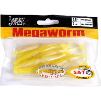 Съедобные искусственные виброхвосты LUCKY JOHN LJ Pro Series MEGAWORM 3.0in, 7.60 /T66, 7 шт. 140190-T66