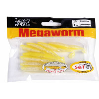 Съедобные искусственные виброхвосты LUCKY JOHN LJ Pro Series MEGAWORM 2.5in, 6.35 /T66, 8 шт. 140189-T66