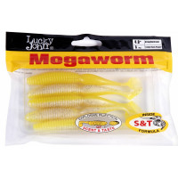 Съедобные искусственные виброхвосты LUCKY JOHN LJ Pro Series MEGAWORM 4.0in, 10.16 /T66, 5 шт. 140191-T66