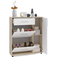 Тумба СОКОЛ дуб сонома/белый ТП-4 ШОТП4Сб