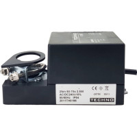 Электропривод реверсивный TECHNO 02DN/24V, 2Nm, 2/3 поз, 24AC/DC 100200