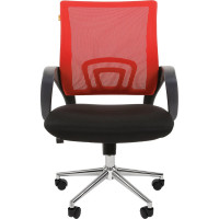 Компьютерное кресло CHAIRMAN 696 хром черно-красный 00-07077473
