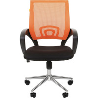 Компьютерное кресло CHAIRMAN 696 хром черно-оранжевый 00-07077469